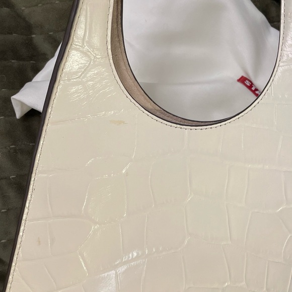 STAUD Small Rey Croc-Embossed Leather Bag - Picture 5 of 5